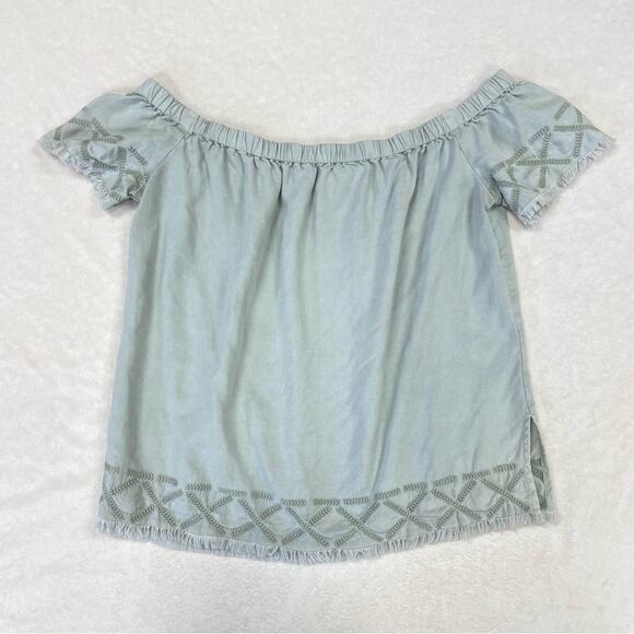 Anthropologie Cloth & Stone Off Shoulder Top Size XS - Picture 3 of 7